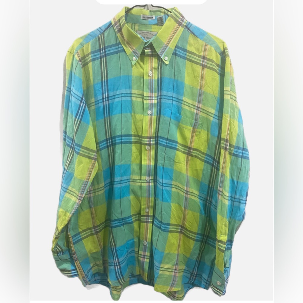 Jacob Miller Shirtmaker Plaid Button Down Shirt Men’s M EUC